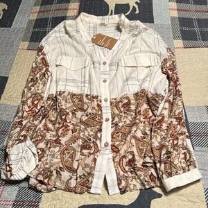 NWT gimmicks button down size medium